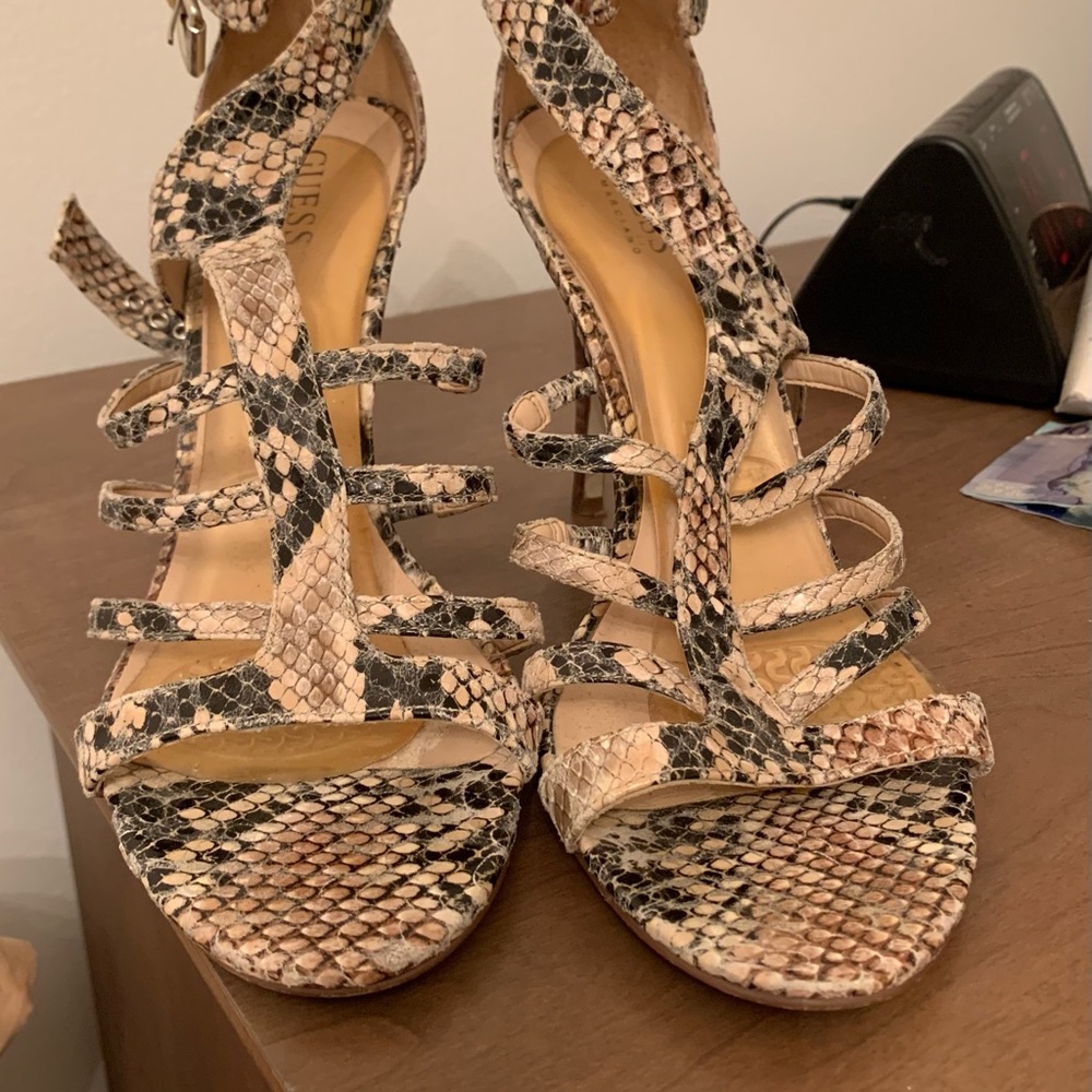 Guess high heel open toe shoes
